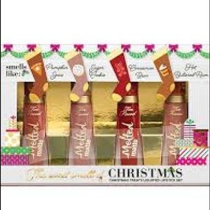 Too Faced Christmas lipstick 4 pc SOLD OUT get NOW